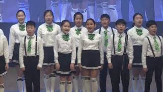 재한몽골학교 6-7학년 학생들의 합창 '중 중니 우를(백년의 백년의 축복)'