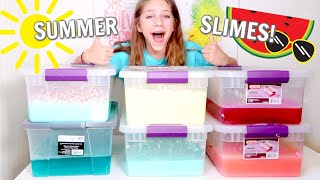 Making Watermelon Slime!! For Slime Shop Summer Restock
