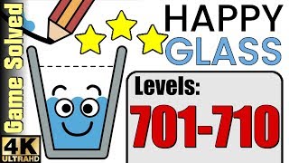 Happy Glass | All Levels 701-710 (Solution 3 Stars ★★★)