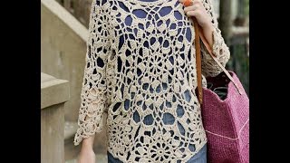 ТУНИКА "ЗОДИАК".  Вязание крючком. How to crochet tunic "zodiac" часть 1