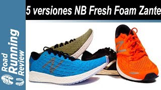 Las 5 versiones de New Balance Fresh Foam Zante | La Saga Zante