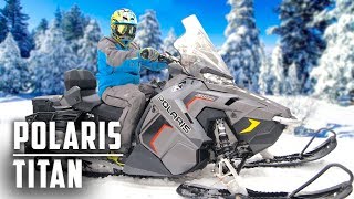 Снегоход Polaris Titan 800 - тестируем утилитарный снегоход премиум класса