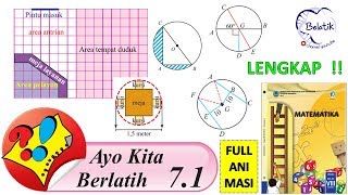 LENGKAP !! Ayo Kita Berlatih 7.1 Kelas 8 SMP/MTs Lingkaran Matematika Paket BSE halaman 67