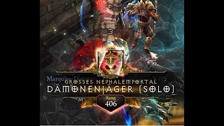 Diablo III : S16 : DH : Paragon 1402 : GR117 : Rank 406 [German]