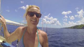 SE2 EP57 Stumbling upon a nudist beach and a Bouncy water park - Sailing around the world