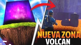 *NUEVAS ZONAS* EN FORTNITE (EL CUBO ACTIVARA UN VOLCAN CON LAVA) | FORTNITE: Battle Royale