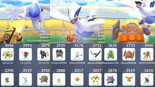 18 unique Lugia trio in partly cloudy