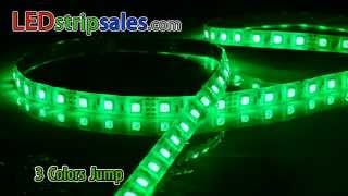 Color Change RGB LED Flexible Strip Lights Waterproof IP65 For Outdoor