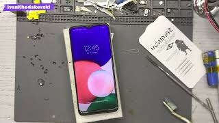 Samsung Galaxy A22/ЗАМЕНА СТЕКЛА/сохраняем оригинал