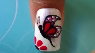 DECORAÇÃO DE UNHAS EM BORBOLETAS - NAIL ART DESIGN
