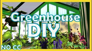 Building a Functional Greenhouse in the Sims 3 || No CC Sims 3 Building Tutorial