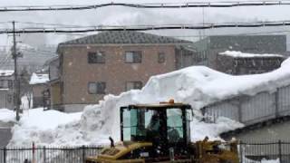 2011年2月12日六日町除雪風景
