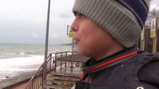 Сочи зима 2017 Лазаревское набережная Океанариум