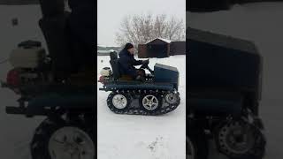 Самодельный Минитрактор гусеничный своими руками из ВАЗ 2107 с двигателем Лифан