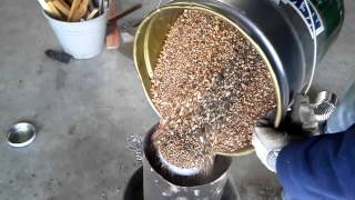衣笠式ロケットストーブの作り方　Kinugasa Rocket Stove Inside