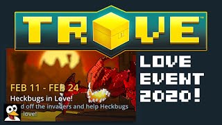 ❤ TROVE | HOW TO COMPLETE VALENTINE QUEST 2020 | Free Love Bug Mount!