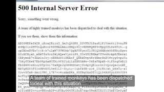 How To Fix 500 Internal Server Error from youtube trained monkeys when switch account