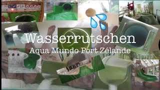 alle Wasserrutschen im Aqua Mundo - Center Parcs Port Zélande