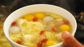 学会做米酒汤圆蛋花粥，早餐不在发愁怎么吃，做法简单好美味 【泥土的清香】