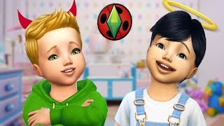¡HUGO Y LOUIS! LOS GEMELOS DE MARINETTE | SIMS 4 - LADYBUG | PARTE 41