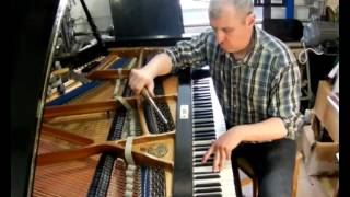 настройка рояля "Ратке" 19.04.12 (1/2)  piano tuning