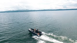 СТРИЖ 420 JET на КВХ по небольшой волне на винте TOHATSU 18