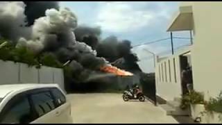 Detik-detik ledakan gudang petasan di Kosambi Tangerang