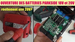 ouverture des batteries 20v et 18v lidl marteau perforateur lidl parkside pabh 20 et psbsa 18