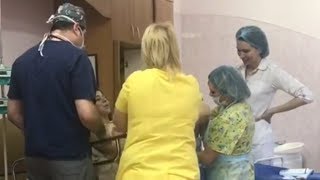 Рапунцель родила в прямом эфире. видео с родов. кому интересно