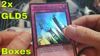 Yu-Gi-Oh! 2x GOLD SERIES 5 HAUNTED MINE Box Opening Unboxing ONE GHOST RARE IN EVERY PACK BLUE EYES?