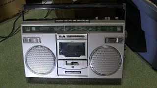 National Panasonic RX-5100F unboxing Cassette Radio play 18 August 2019