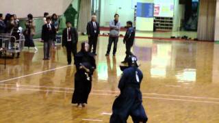H23西部日本剣道大会 男子準決勝2 九電工対福岡刑務所 大将