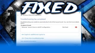 How to Wifi doesn't have a valid IP configuration on Windows 10