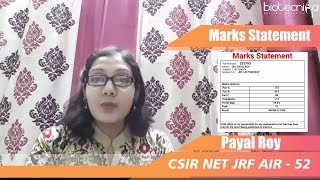 Payal Roy Cracked CSIR NET With JRF Rank 52 Via Online Coaching From Cocchbehar