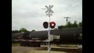 BNSF 975 West Crude Oil Train Departs @ MP 393.1 (6-17-2014)