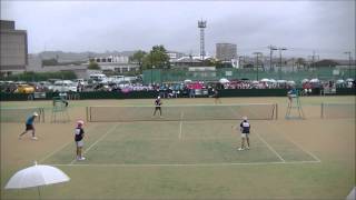 九州高校総体 ソフトテニス競技 女子決勝 寺戸･中田(福岡･中村女子学園高校)－橋野･澤入(佐賀･佐賀清和)