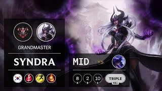 Syndra Mid vs Ryze - KR Grandmaster Patch 9.12