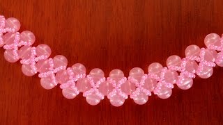 Браслет из бисера и бусин. МК. Tutorial. Bracelet