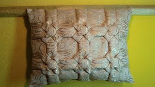 Декоративная подушка буфы, схема Квадраты урок1.