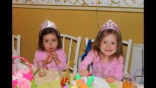 Святкуємо День народження Софійки та Вікусі Траторія Сім'я Шоу зірочок на сцені  робимо піцу
