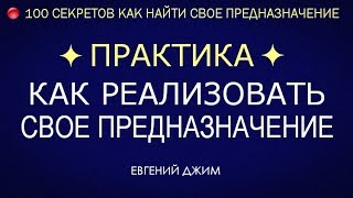 Практика Как реализовать свое Предназначение. Евгений Джим