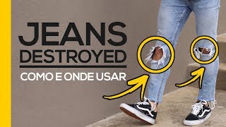 Calça Destroyed Masculina | Moda Masculina