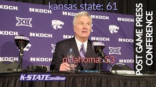 Kansas State Wildcats: Post Game Press Conference | KSU 61, OU 53