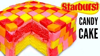 STARBURST CAKE - How To Make Starbursts Candy Dessert Cake