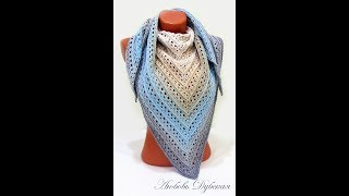 Шаль крючком. Легко и просто. Мастер класс. Crochet Shawl. Master Class.