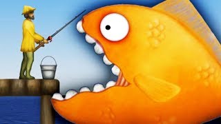 Tasty Blue #2 КАРАСИК ВАСЯ СЪЕЛ РЫБАКОВ Веселая мульт игра для детей про рыбку обжору СЪЕСТЬ ОКЕАН