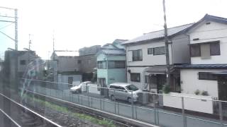 （武蔵野線）E653系快速マリンブルー南房総号車窓　武蔵浦和～南越谷間