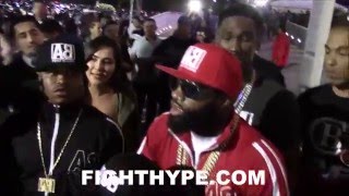 ADRIEN BRONER MOBBED BY FANS WHILE LEAVING GOLOVKIN VS. WADE; GETTING A LOT OF CALI LOVE