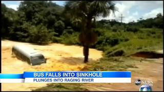 Tour Bus Swallowed by Sinkhole