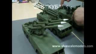 Модель ЗРК КУБ на шасси МЗКТ 6922 в масштабе 1/43